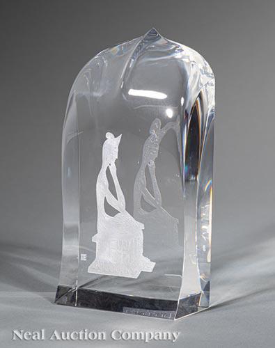 Steuben Glass "Bodhisattva", Pollard & Saito (1 of 8)