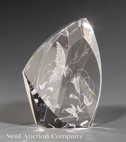 Steuben Glass "The Butterfly", Thompson & Seidel (1 of 3)