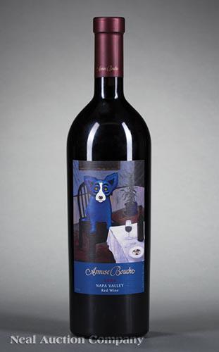 Amuse Bouche Winery: Amuse Bouche Winery , Amuse Bouche 2006, Cabernet Franc/Merlot, Napa Valley, 750 ml, Label Artist George Rodrigue, not stored in climate control Provenance: Collection of Wendy and the late George (19
