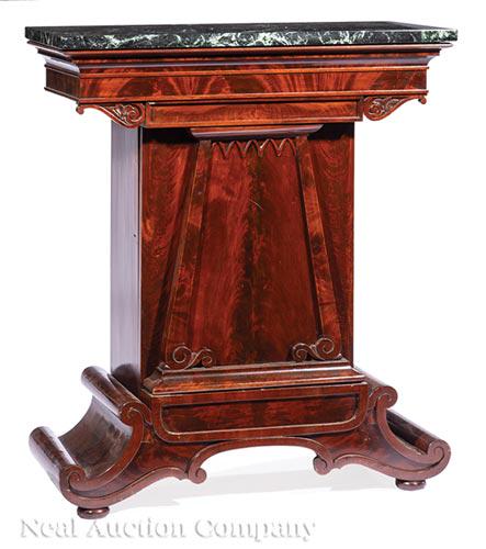 American Classical Carved Mahogany Mixing Table (1 of 3)