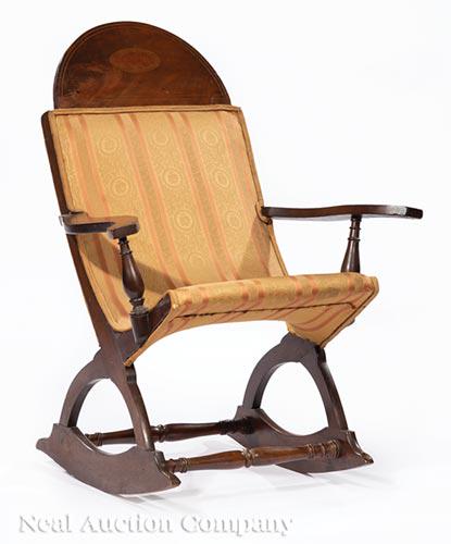 Louisiana Child's Mahogany Campeche Rocking Chair (1 of 4)