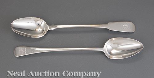 Two Georgian Sterling Silver Basting Spoons (1 of 1)