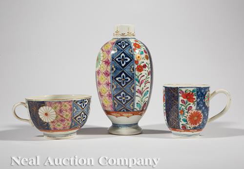 Dr. Wall (1st Period) Worcester Imari Tea Caddy (1 of 4)