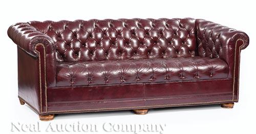Chesterfield Leather Sofa (1 of 9)