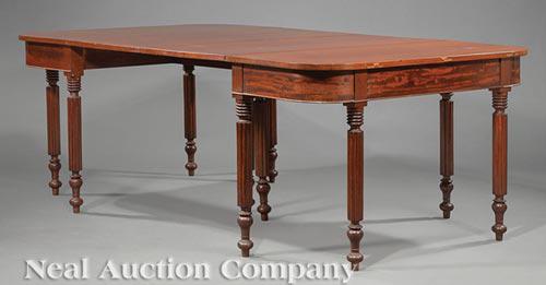 Federal Mahogany Two-Part Dining Table (1 of 4)