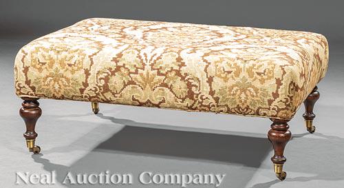 William IV-Style Mahogany Ottoman (1 of 2)
