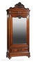 American Rococo Parcel Ebonized Rosewood Armoire