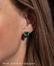Pair of Platinum, Emerald and Diamond Earrings - 2