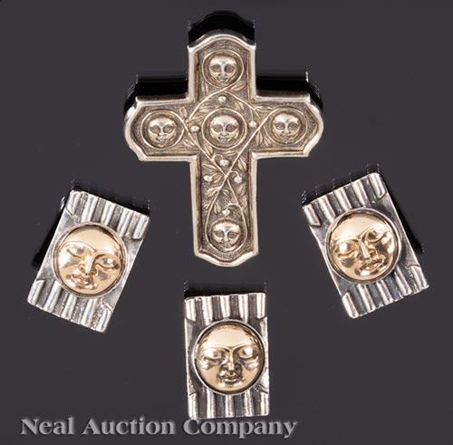 Three Dian Malouf Clip Earrings (1 of 1)