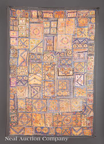 Burmese Embroidered Cotton Kalaga Tapestry (1 of 1)