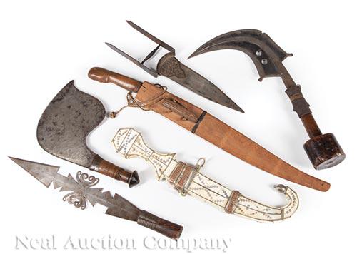Six Continental and Asian Edged Weapons (1 of 1)