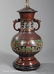 Asian Patinated Bronze, Cloisonne Enamel Vase