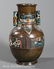 Asian Patinated Bronze, Cloisonne Enamel Vase - 2