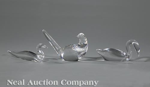 Three Steuben Glass Birds (1 of 1)