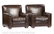 Pair of Contemporary Leather Club Chairs