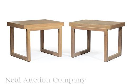 Edith Norton-Style Cerused Wood End Tables (1 of 3)