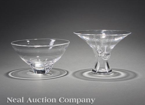 Steuben Glass "Bouquet" Vase and "Talisman" Bowl (1 of 3)