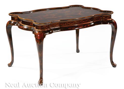 Contemporary Chinoiserie-Decorated Center Table (1 of 4)