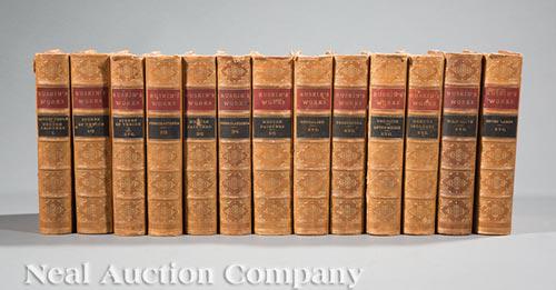 [Leather Bindings] Ruskin's Works (1 of 2)