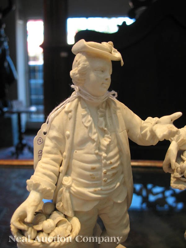 Pair of Continental Bisque Figures - 2