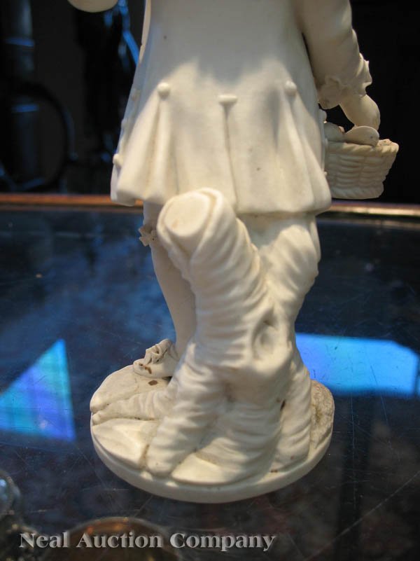 Pair of Continental Bisque Figures - 5