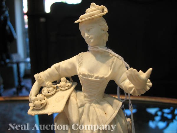 Pair of Continental Bisque Figures - 6
