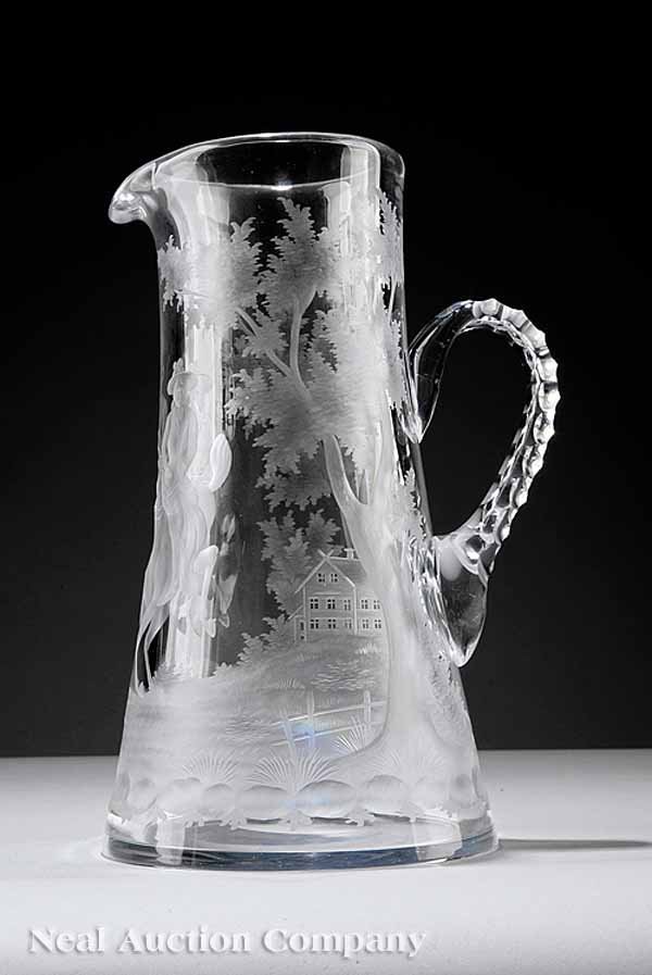 American Brilliant Cut Glass Pitcher