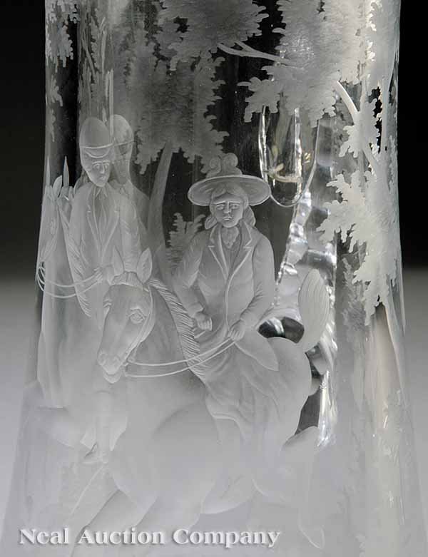 American Brilliant Cut Glass Pitcher - 2