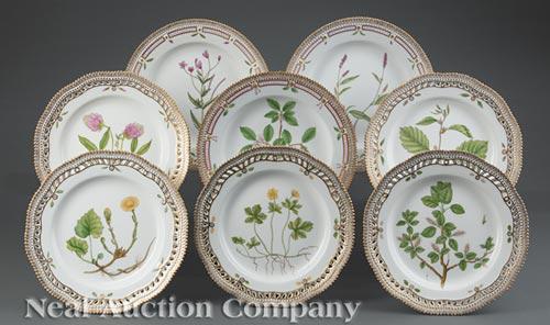 Royal Copenhagen "Flora Danica" Dinner Plates (1 of 6)