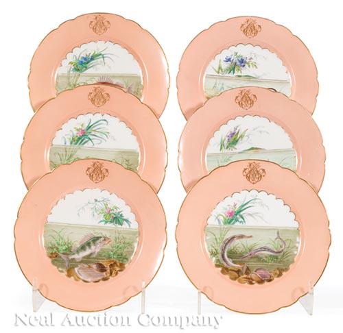 Lahoche and Pannier Paris Porcelain Fish Plates (1 of 3)