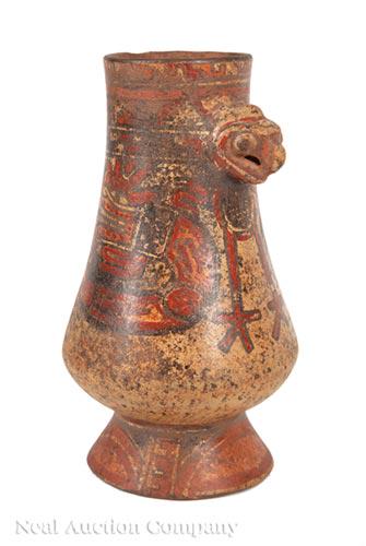 Pre-Columbian Polychrome Pottery Vessel (1 of 2)