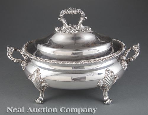 Georgian Sheffield Plate Soup Tureen (1 of 2)