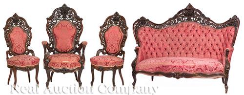 Rosewood Parlour Suite attr. J. & J.W. Meeks (1 of 9)