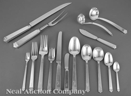 Tiffany "Hampton" Sterling Silver Flatware Service (1 of 1)