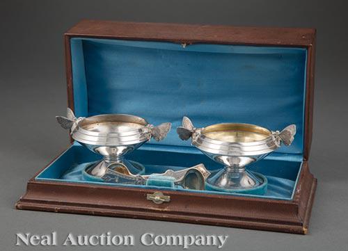 Cased Gorham Sterling Silver Master Salt Cellars (1 of 1)