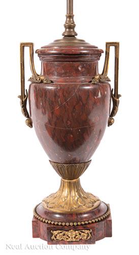 Rouge Marble and Gilt Bronze-Mounted Vase (1 of 1)
