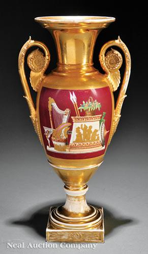 Fine Paris Porcelain Vase, possibly Darte Freres (1 of 2)