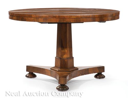 Late Regency Kingwood Tilt-Top Center Table (1 of 2)