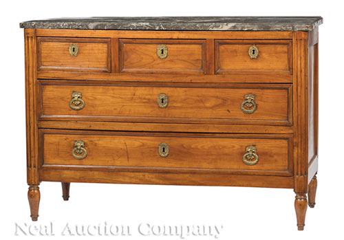 Louis XVI Cherrywood Commode (1 of 9)