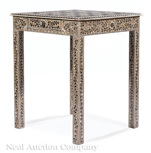 Anglo-India Inlaid Games Table (1 of 8)