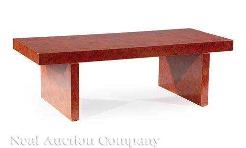 Billy Haines (1900-1973) Burl Faux Bois Low Table (1 of 1)