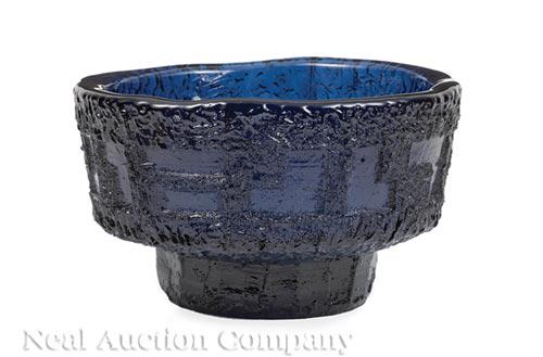 Scandinavian Mid-Century Art Glass Bowl (1 of 1)