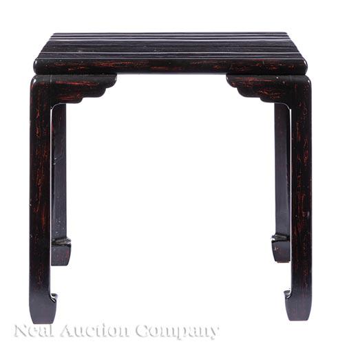 Baker "Far East Collection" Lacquer Side Table (1 of 2)