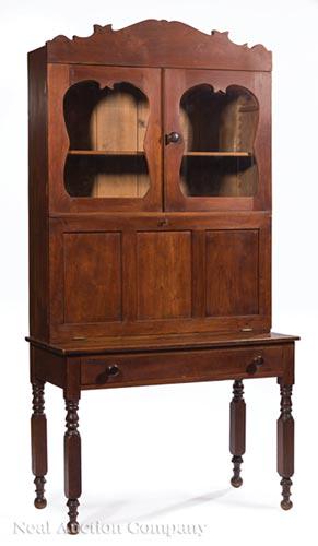 Mississippi Walnut Secretary Bookcase Desk (1 of 3)