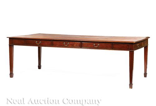 Georgian-Style Mahogany Writing Table (1 of 1)