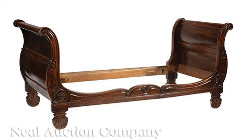 Italian Rococo-Style Carved Fruitwood Daybed (1 of 1)