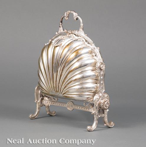 James Dixon & Sons Silverplate Biscuit Box (1 of 3)