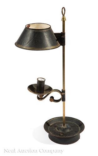 American Tole Peinte Single-Light Bouillotte Lamp (1 of 1)