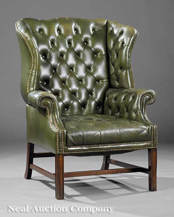 Georgian-Style Mahogany Wingchair