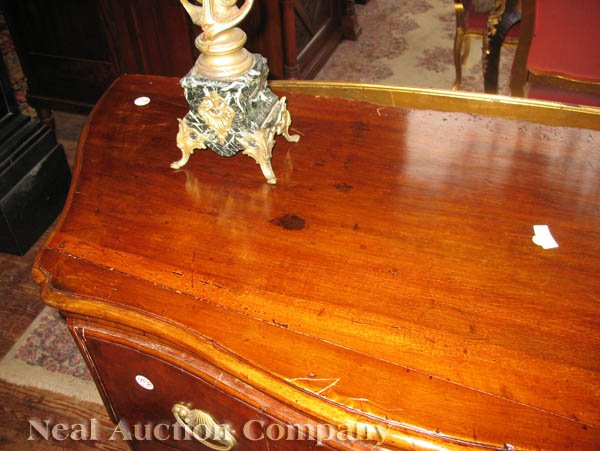Italian Rococo Carved Walnut Serpentine Commode - 8